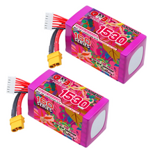 Load image into Gallery viewer, GAONENG GNB 6S 22.2V 1530mAh 160C XT60 LiPo Battery