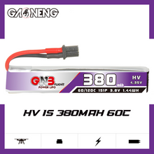 Load image into Gallery viewer, GAONENG GNB LiHV 1S 3.8V 380mAh 60C A30 Cabled LiPo Battery