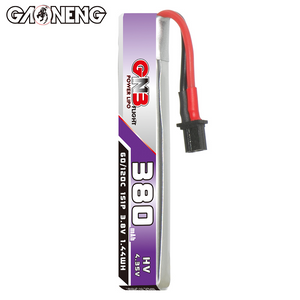 GAONENG GNB LiHV 1S 3.8V 380mAh 60C A30 Cabled LiPo Battery