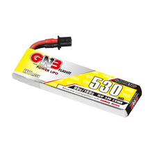 Load image into Gallery viewer, GAONENG GNB LiHV 1S 3.8V 530mAh 90C A30 Cabled LiPo Battery