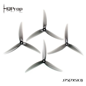 HQProp J75 7X5X3 Light Grey (2CW+2CCW)-Poly Carbonate